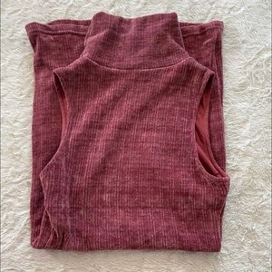 Dark pink sweater dress